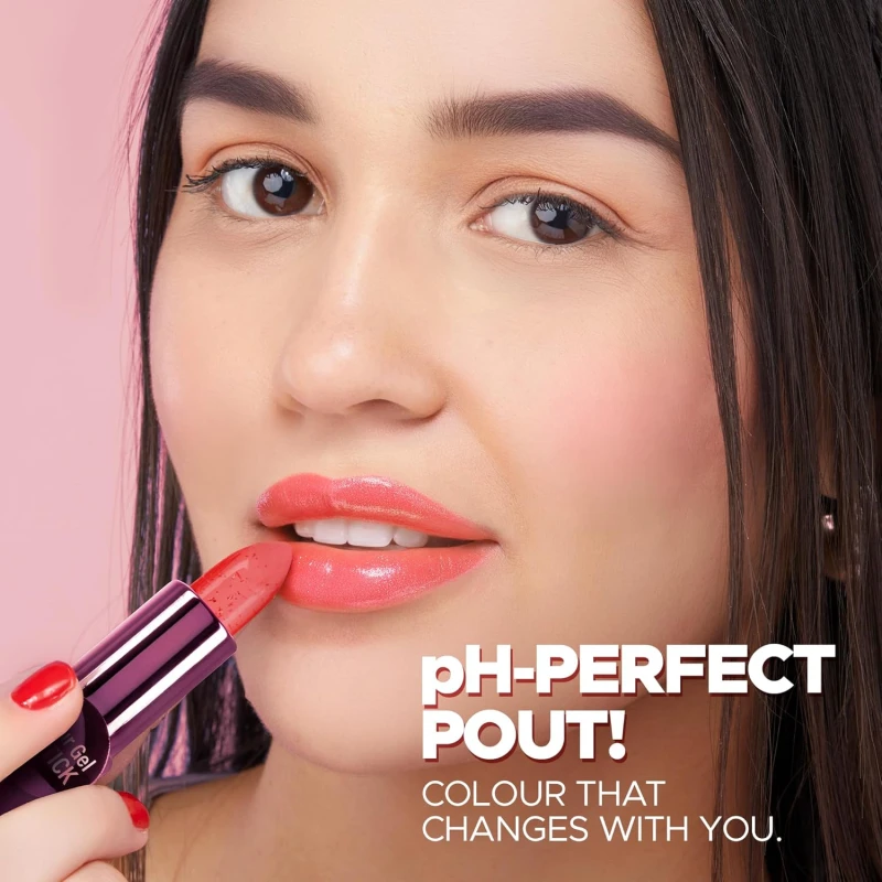 Hilary Rhoda Colour Gel Lipstick | PH Colour-Changing & Highly Pigmented Lipstick| Hydrating | Glossy Finish Lasts Up To 12 Hour (Shade 03) – 3.6g thumbnail 3